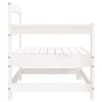 vidaXL Canapés d'angle de jardin 2 Pièces blanc bois de pin massif