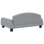 vidaXL Canapé pour enfants gris clair 70x45x30 cm tissu