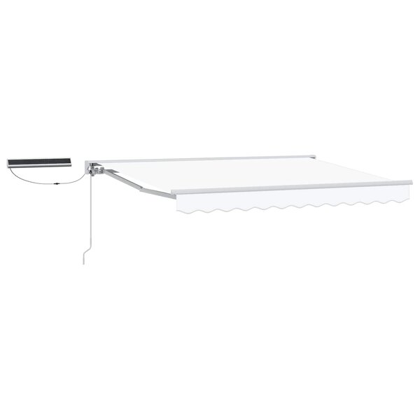 vidaXL Auvent rétractable électrique Blanc 3 5 x 2 5 m