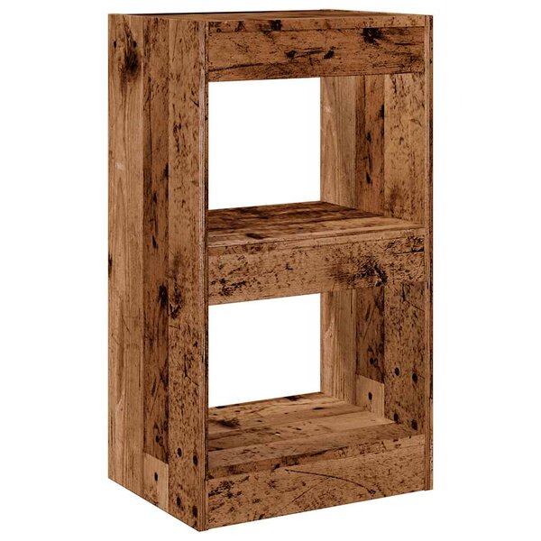 vidaXL Bibliothèque/Cloison de séparation vieux bois 40x30x72 cm