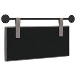 vidaXL Tête de lit suspendue Taupe Tissu