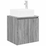 vidaXL Vanité de lavabo mural Sonoma gris 49 5 x 41 x 63 cm