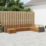 vidaXL Ensemble de canapés d'extérieur 8 pc Naturel