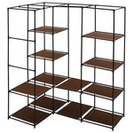 vidaXL Garde-robe d'angle Marron 130x87x169 cm