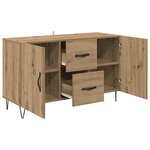 vidaXL Buffet Chêne artisanal 100 x 36 x 60 cm Bois d'ingénierie