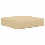 vidaXL Coussin de Siège d'Extérieur Beige 40 x 40 x 8 cm