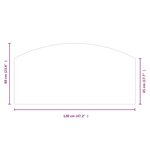 vidaXL Plaque de verre pour cheminée 120x60 cm