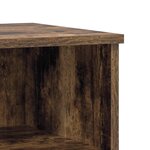 vidaXL Table de chevet chêne fumé 40x35x50 cm bois d’ingénierie