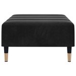 vidaXL Repose-pied noir 77x55x31 cm velours