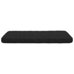 vidaXL Coussins de siège 4 Pièces Noir 40 x 40 x 3 cm tissu