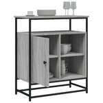 vidaXL Buffet sonoma gris 69x35x80 cm bois d'ingénierie