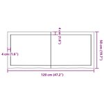 vidaXL Dessus de table marron clair bois chêne massif traité