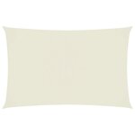 vidaXL Voile de parasol tissu oxford rectangulaire 4x7 m crème