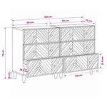 vidaXL Armoires de rangement 2 Pièces Marron 60 x 33 5 x 75 cm