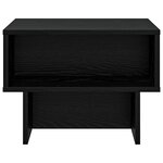 vidaXL Table basse Chêne noir 48 x 46 x 35 cm Bois d'ingénierie