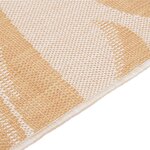 vidaXL Tapis à tissage plat d'extérieur 140x200 cm Motif de feuille