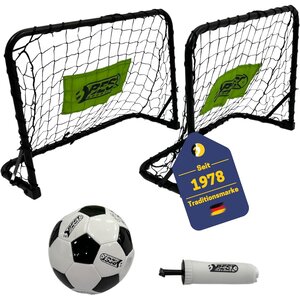Best Sporting 11069 - 2 Mini-goal de football avec un ballon & une mini-pompe