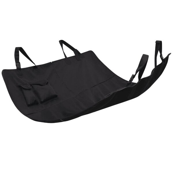 Vidaxl housse de siège auto pour animaux 148 x 142 cm noir