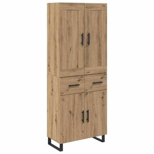 vidaXL Haut Armoire avec tiroir Chêne artisanal 69 5 x 34 x 180 cm
