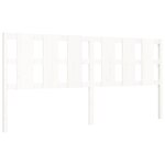 vidaXL Cadre de lit sans matelas blanc 200x200 cm bois massif de pin