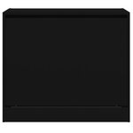 vidaXL Armoire à chaussures noir 80x42x69 cm bois d'ingénierie