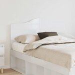 vidaXL Tête de lit Blanc Brillant 120 cm Bois d'ingénierie