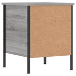 vidaXL Table de chevet sonoma gris 40x42x50 cm bois d'ingénierie