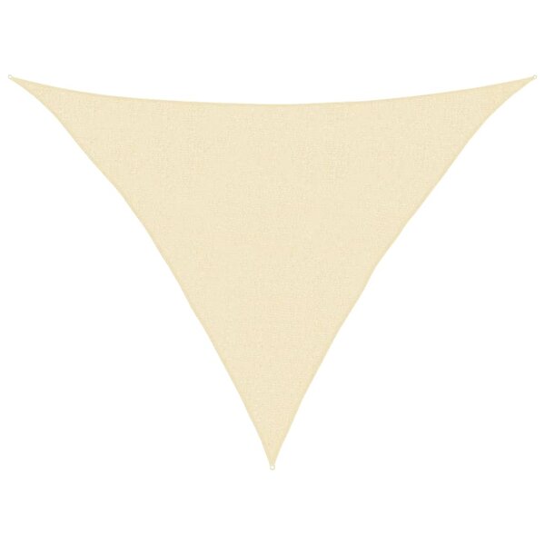 vidaXL Voile d'ombrage 160 g/m² Crème 2 5x2 5x3 5 m PEHD