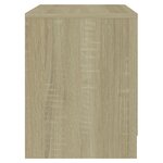 vidaXL Tables de chevet 2 Pièces chêne sonoma bois d'ingénierie