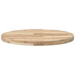 vidaXL Dessus de table rond Ø70x4 cm bois massif d'acacia