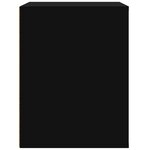 vidaXL Table de chevet murale Noir 50x36x47 cm