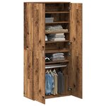 vidaXL Haut de Mobilier Bois Ancien 80 x 39 x 178 cm Bois d'ingénierie