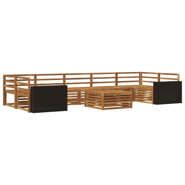 vidaXL Ensemble de canapés d'extérieur 8 pc Naturel