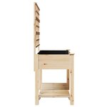 vidaXL Cache-pot de jardin avec étagère Beige 115 x 60.5 x 153 cm