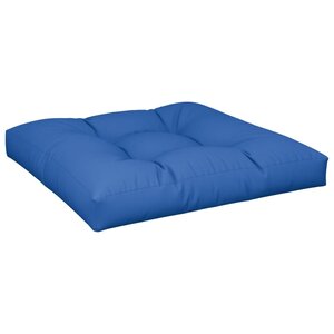 vidaXL Coussin de palette bleu royal 80x80x12 cm tissu