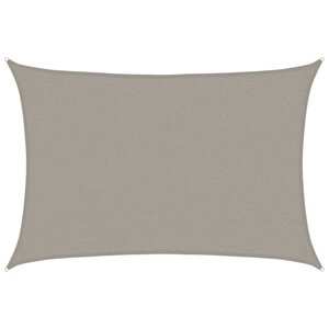 vidaXL Voile d'ombrage 160 g/m² rectangulaire gris clair 2 5x4 m PEHD