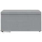 vidaXL Tabouret Gris clair 81 x 41 x 40 cm Tissu et bois stratifié