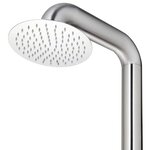 vidaXL Douche de jardin 225 cm Acier inoxydable