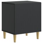 vidaXL Cabinet de chevet Noir 43 x 34 5 x 50 cm Bois d'ingénierie