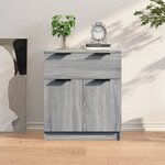 vidaXL Buffet Sonoma gris 60x30x70 cm Bois d'ingénierie