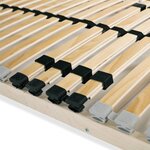 vidaXL Sommier à lattes avec 28 lattes 7 zones 80 x 200 cm