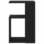 vidaXL Table d'appoint Chêne noir 36 x 30 x 56 cm Bois d'ingénierie