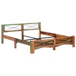 vidaXL Cadre de lit sans matelas Bois de récupération massif 180x200cm