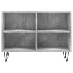 vidaXL Meuble TV gris béton 69 5x30x50 cm bois d'ingénierie