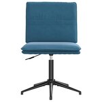 vidaXL Chaises à manger lot de 6 bleu velours