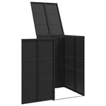 vidaXL Boîte de poubelle Noir 65 x 80 x 115 cm Polyéthylène