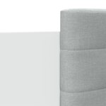 vidaXL Cadre de lit avec tête de lit et lumières LED blanc 140x190 cm