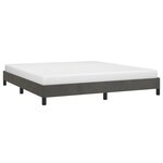 vidaXL Cadre de lit sans matelas gris foncé 180x200 cm velours