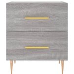 vidaXL Table de chevet sonoma gris 40x35x47 5 cm bois d’ingénierie