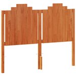 vidaXL Tête de lit cire marron 135 cm bois massif de pin